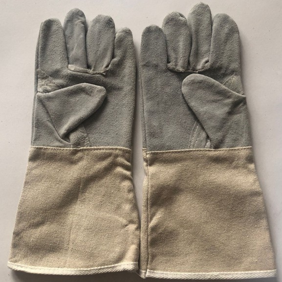 供应PL品牌低价电焊手套  烧焊手套 防护手套 牛皮手套 电焊(图)