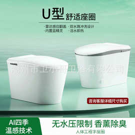 家用一体式轻智能马桶全自动翻盖座便器无水压限制