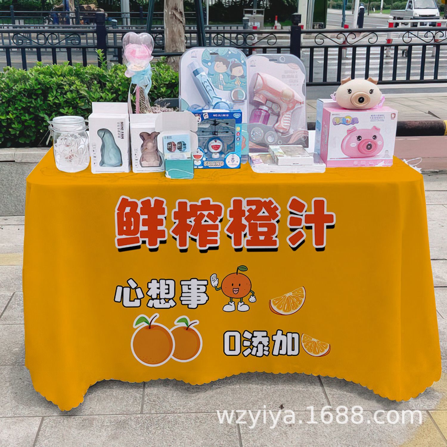 Mantel de jugo recién exprimido