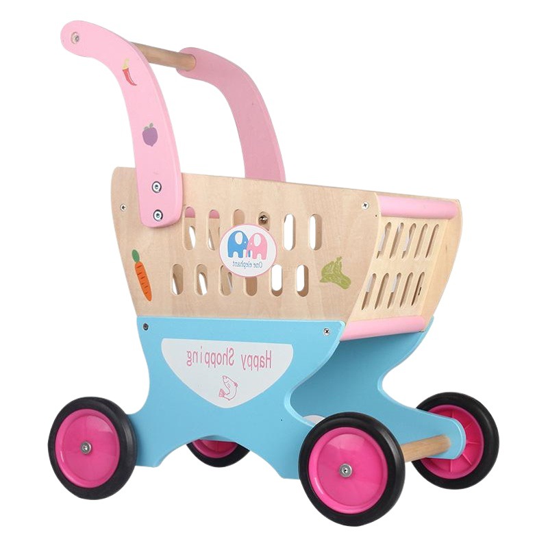 Niños y niñas jugar casa carrito de compras juguete gran simulación supermercado carro bebé traje carrito de compras