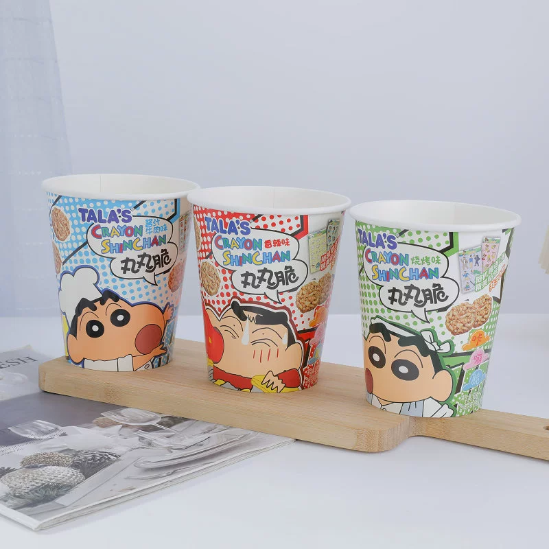 Круглая коробка для упаковки лапши быстрого приготовления Бумажная миска одноразовая универсальная чашка для супа лапша быстрого приготовления