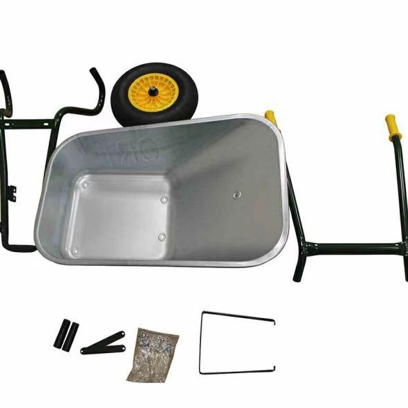 独轮车手推车自卸式加厚工地建筑翻斗车农用搬运人力工地建筑翻斗