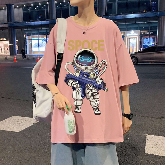 Summer boys' trendy short-sleeved T-shirt 12-year-old older children 14 junior high school students solid color half-sleeved 15 teenagers 16 summer clothes