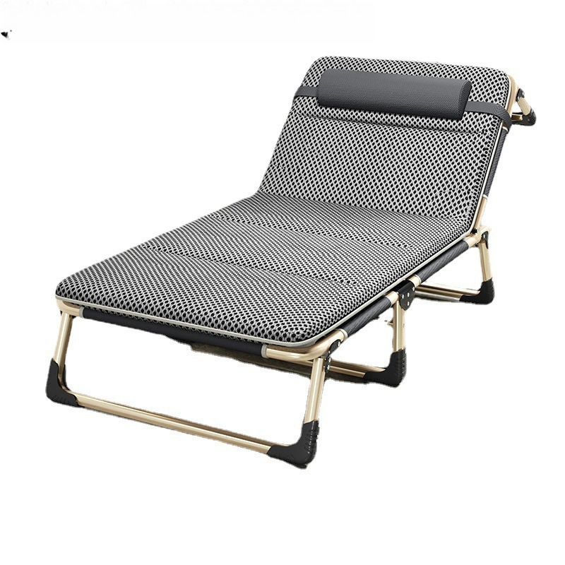 Cama plegable de cama de almuerzo de oficina silla portátil de cama de siesta simple de hospital línea