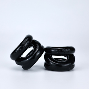 Men's Delayed Long-Lasting Semen Locking Ring Qq Ring Eye-Catching Ring Penis Glans Cover Foreskin Ring Male Spring Tpe Soft Glue