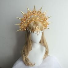 diy�ֹ��ʹ�ͷ�β��ϰ�������ɫʥĸд������̫���⻷����װ�