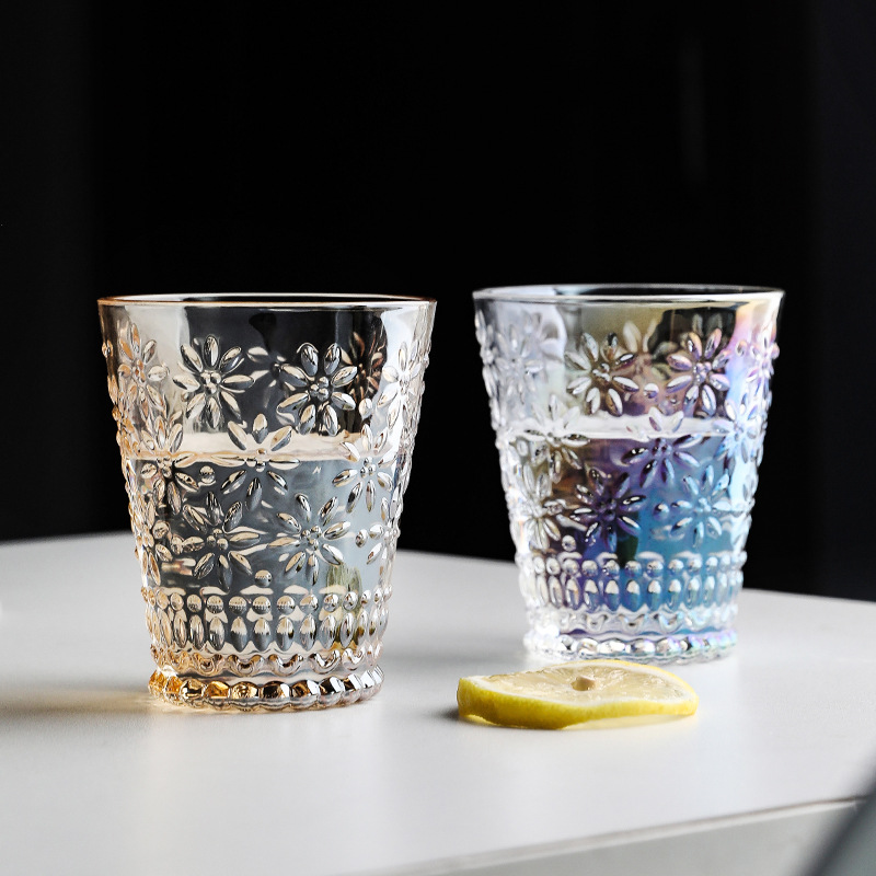Retro glass transparent coffee flavored tea for home use
