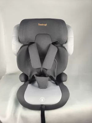 Car child safety seat | Be Used for Sitting and Reclining - 15-12-years-old-3ci-size-full-level-certification-ece-r12904-eu-e8-safety-standard-gray-isofixlatchfoldableadjustable-headrestfive-point-safety-belt