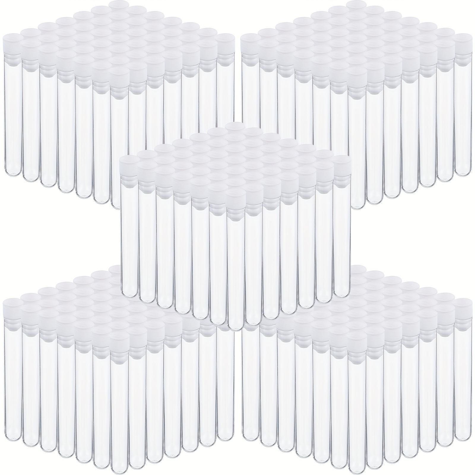 Clear 10ml Plastic 500pcs Test Tubes with Caps Perfect for
