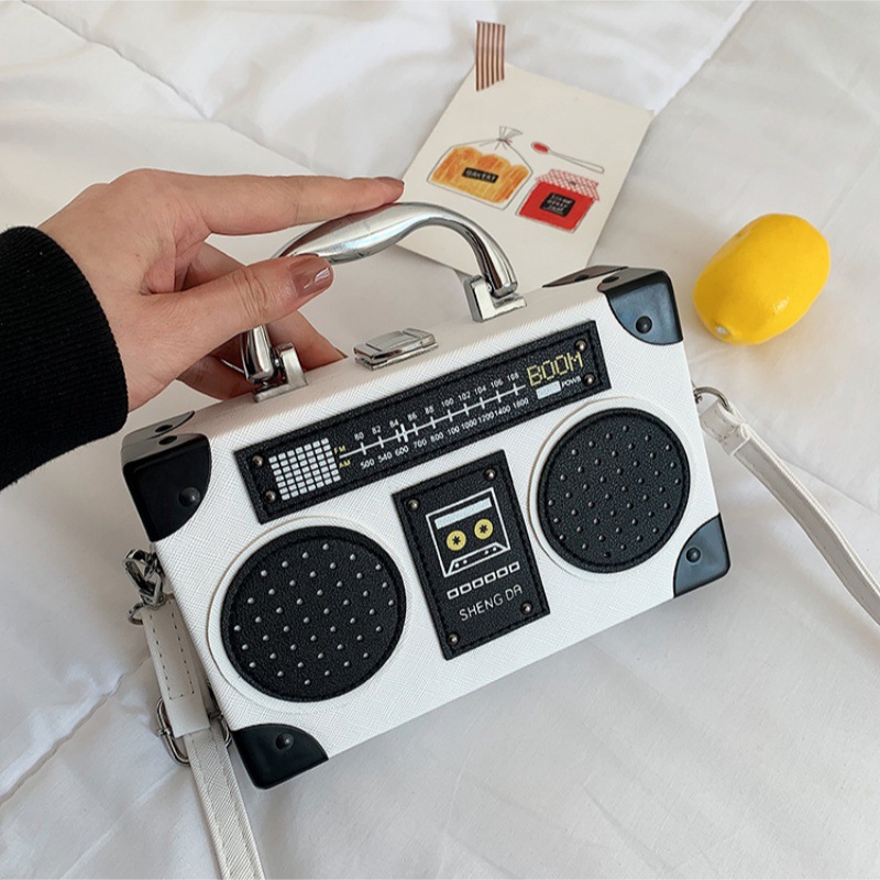 2026 New Cross-Border European and American Fashion Radio Handbag for Women, Cute Creative Personalized Shoulder Crossbody Bag