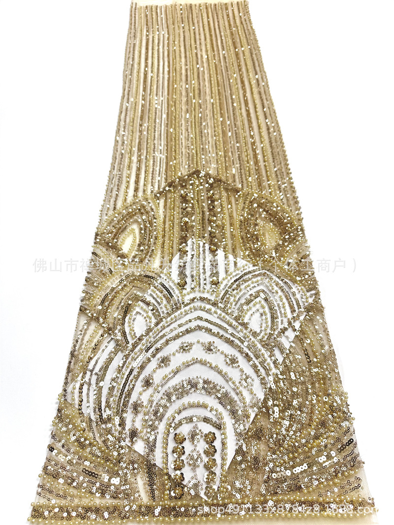 Moda Suzhou vestido de boda de noche de encaje bordado sequillas de encaje comercio exterior transfronterizo al por mayor tela