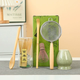 百本立抹茶碗日式套装茶筅点茶打茶工具陶瓷茶碗家用搅拌器茶筅立