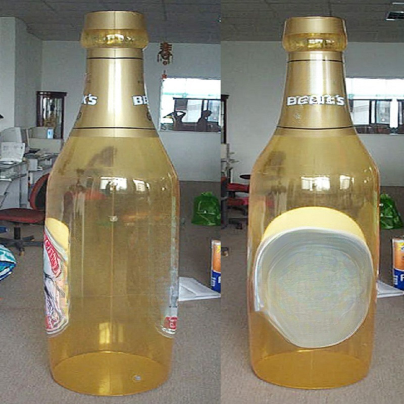 充气饮料瓶子模型,充气啤酒瓶模型,充气牛奶瓶子广告模型定做