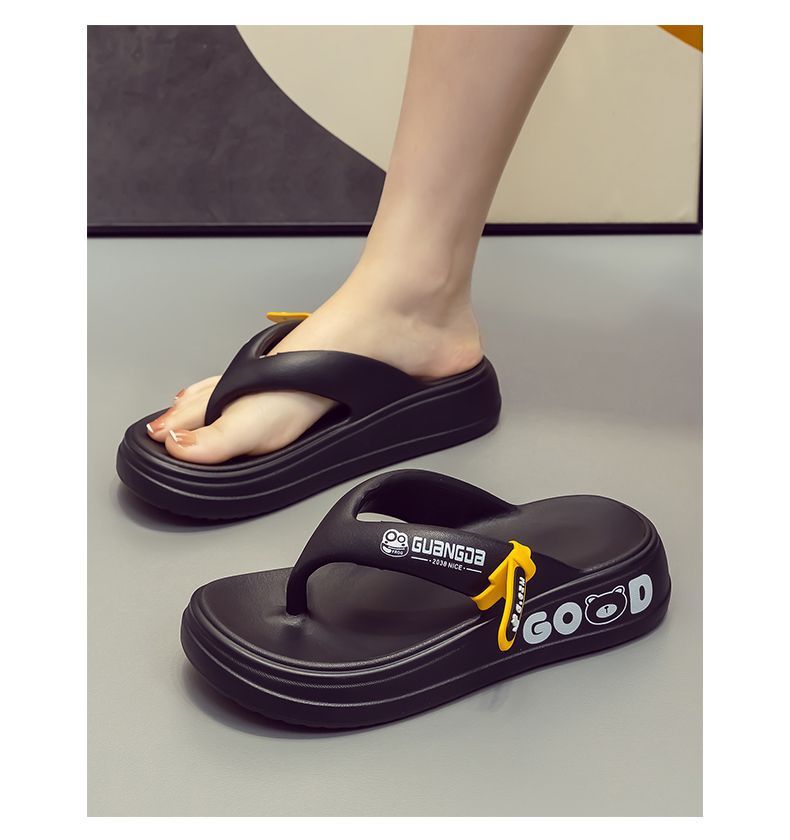 Comfortable Women's Flip Flops Non Slip Thick Sole Beach Sandals_voghion.com