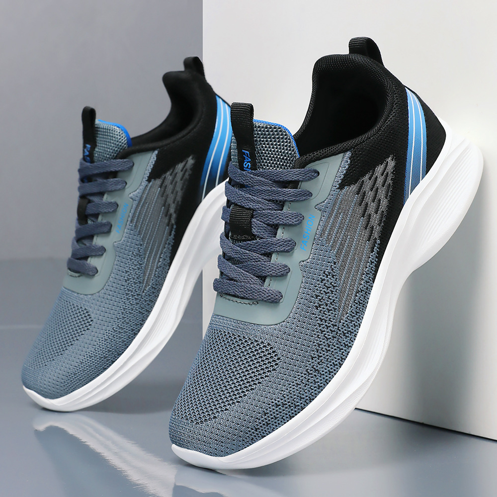 Zapatos de moda de primavera para hombres, zapatos de correr suaves, zapatos casuales de tamaño grande, zapatos de hombre transfronterizos