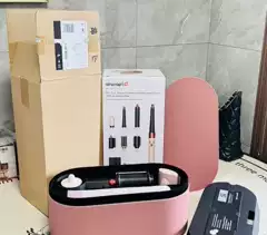 Airwrap i.d. Straight + Wavy HS08 Hot Air Styler in Sakura Pink – In Stock for Cross-Border Wholesale