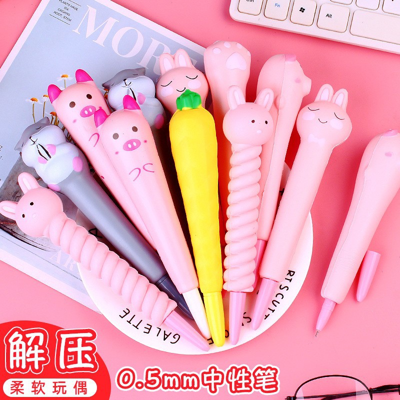 Corea del Sur murami 2091 gel pluma 0,5mm esmerilado varilla gran capacidad pluma de agua firma pluma aguja tubo escritura pluma