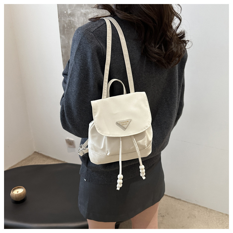 360g Weight Sewing Thread Fashion Element Flip Cover Closure Type Double Shoulder Straps Strap Type Functional Backpack Bags Type Casual Occasion Nylon Material Women's Backpack Backpack Solid Color Pattern All Seasons Season Women's Gender Elegant, Preppy Style Style Square Shape Solid Color Casual Women's Backpack Functional Backpack 6