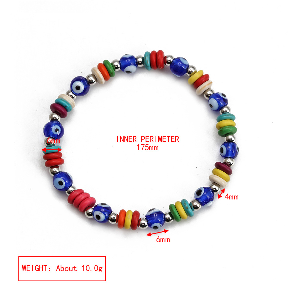 Simple Style Eye Copper Beaded Bracelets 1 Piece