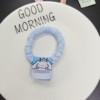 Cute cloth label Sanrio small intestine color tie hair ring hair ring candy color hair rope folds tsar jade dog rubber band