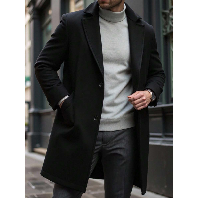 L 48026 Hombre delgado trench coat hombre delgado trench coat
