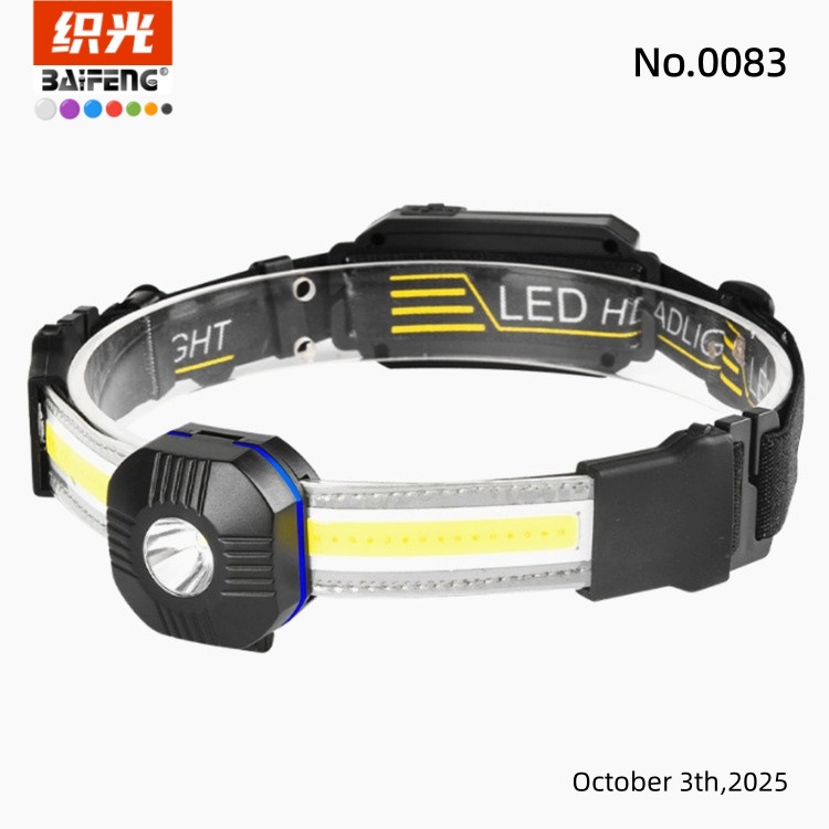 Transfronterizos rojo y blanco camping LED al aire libre prospectores cargables impermeables COB inundación luz intensa luz XPG perlas pescar faro image 1