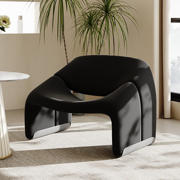 Francés color crema insofá perezoso salón de belleza club pequeño sala de estar mesa de negociación combinación de sillas