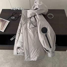 波拉bora童装儿童羽绒服2025新款洋气男童冬装女童连帽外套冲锋衣