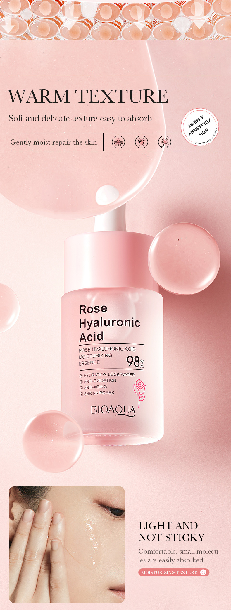 BIOAOUA Απόσταγμα υαλουρονικού οξέος από αγγλικό τριαντάφυλλο_voghion.com