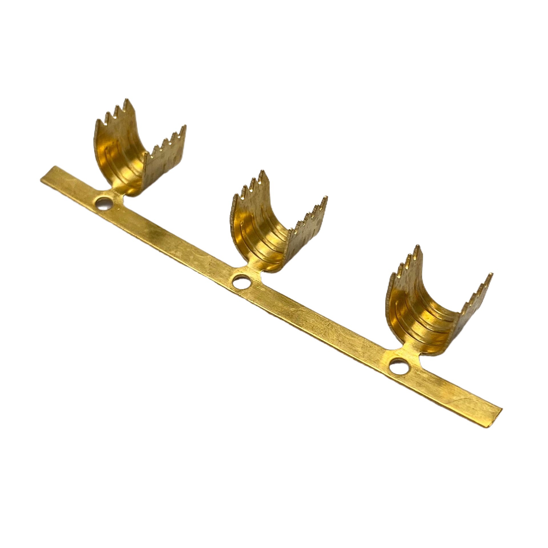 厂家生产现货H62铜U型包线端子 接线扣横连压接端子 c型线卡端子