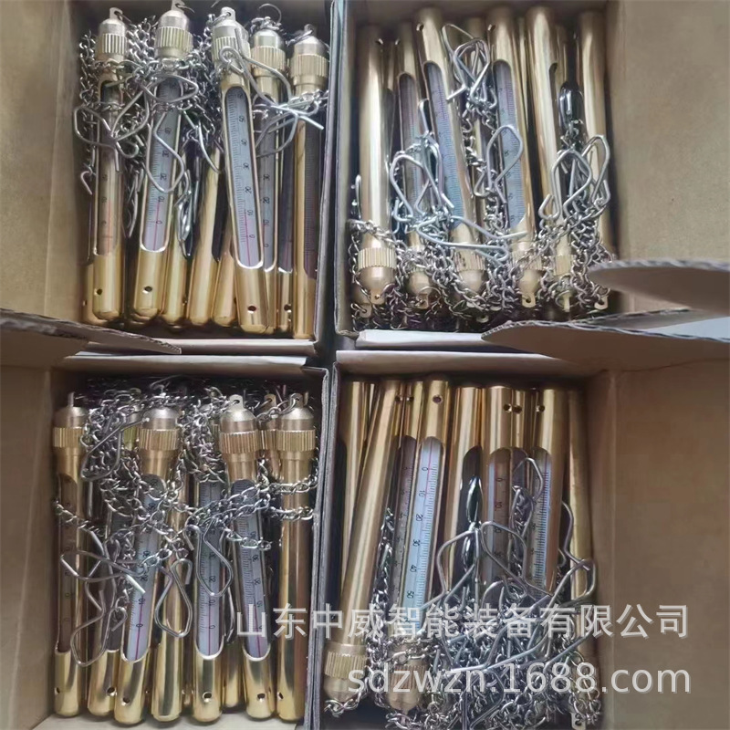 批发矿用铜管温度计 煤矿井下金属套温度测量计 WDJ60铜管温度计
