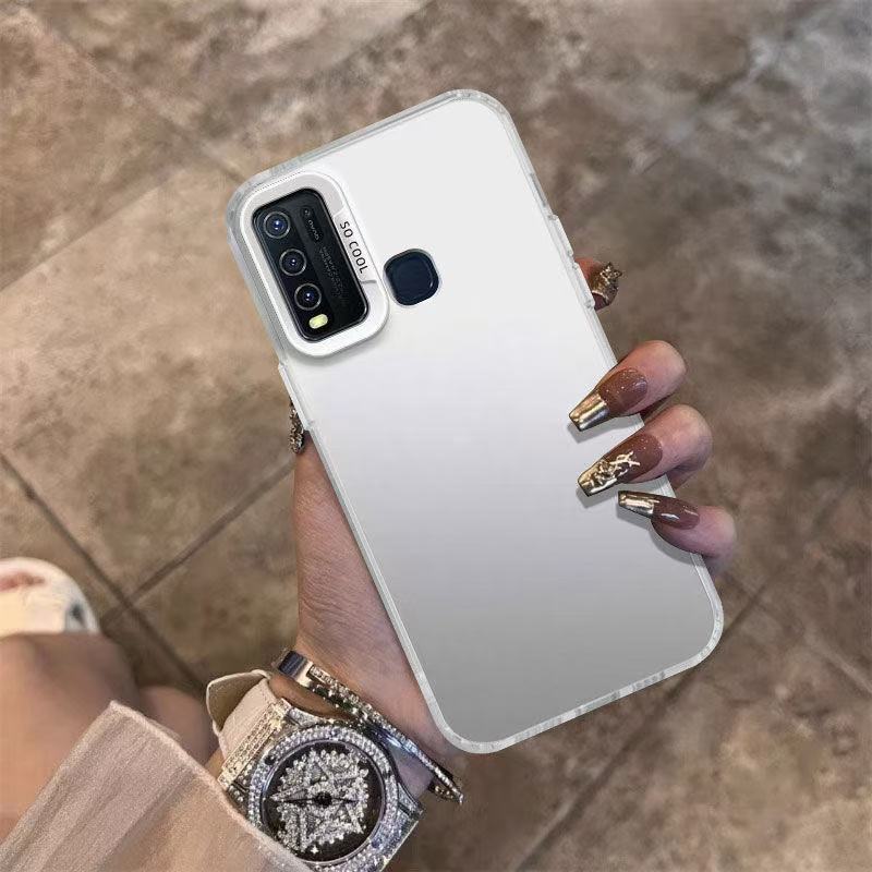 Nuevo color plateado adecuado para VIVOY52S funda para teléfono móvil Y30 mate X100PRO galvanoplastia VIVOY100 funda dura PC32