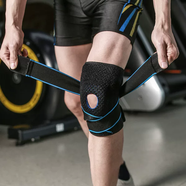Sports Knee Brace with Compression Silicone for Men and Women, Suitable for Running, Basketball, Mountaineering, Cycling, Fitness Training, and Compression Knee Support