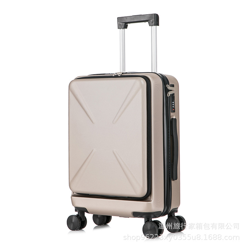 Viajero caja abierta de estilo coreano caja de la carretilla trasera ABS20-inch 24 pulgadas portátil equipaje portátil caja de embarque portátil