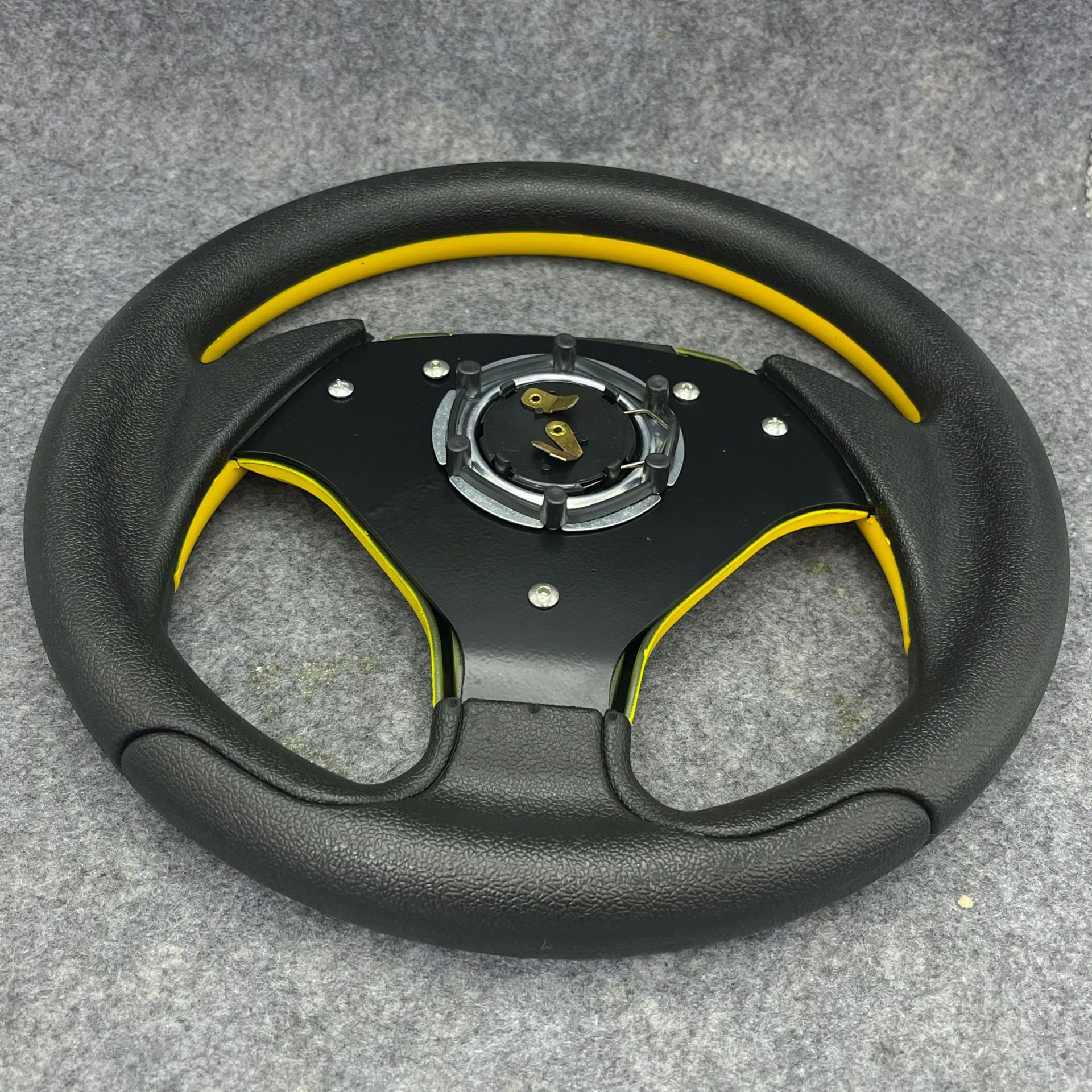 Customized Car Steering Wheel PU Imitation Racing Steering Wheel for Kart Racing Games 13inch Universal Steering Wheel
