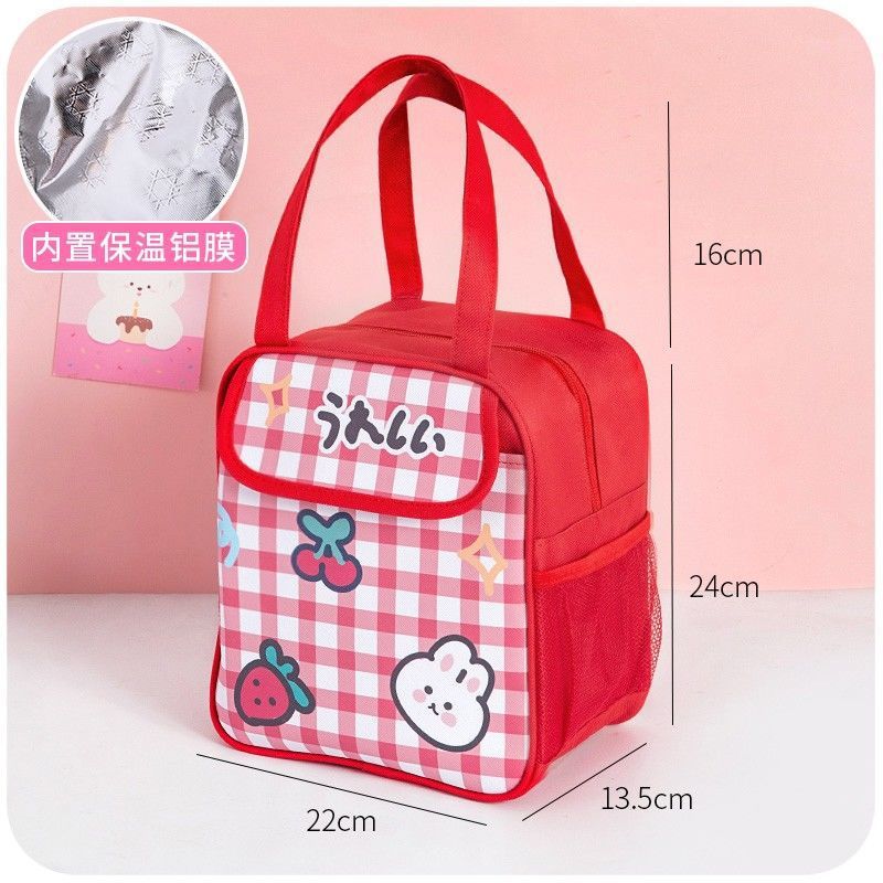 Original Portable Lunch Bag With Rice Lunch Bag Hand-held Office Worker Travel Japanese-style Large-capacity Lunch Box Bag