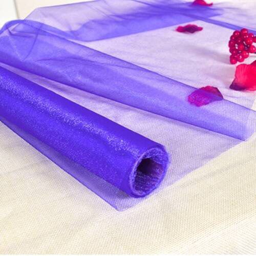 鲜花束包装网纱包花纱网婚车楼梯拱门路引水晶纱幔婚房装饰小雪纱