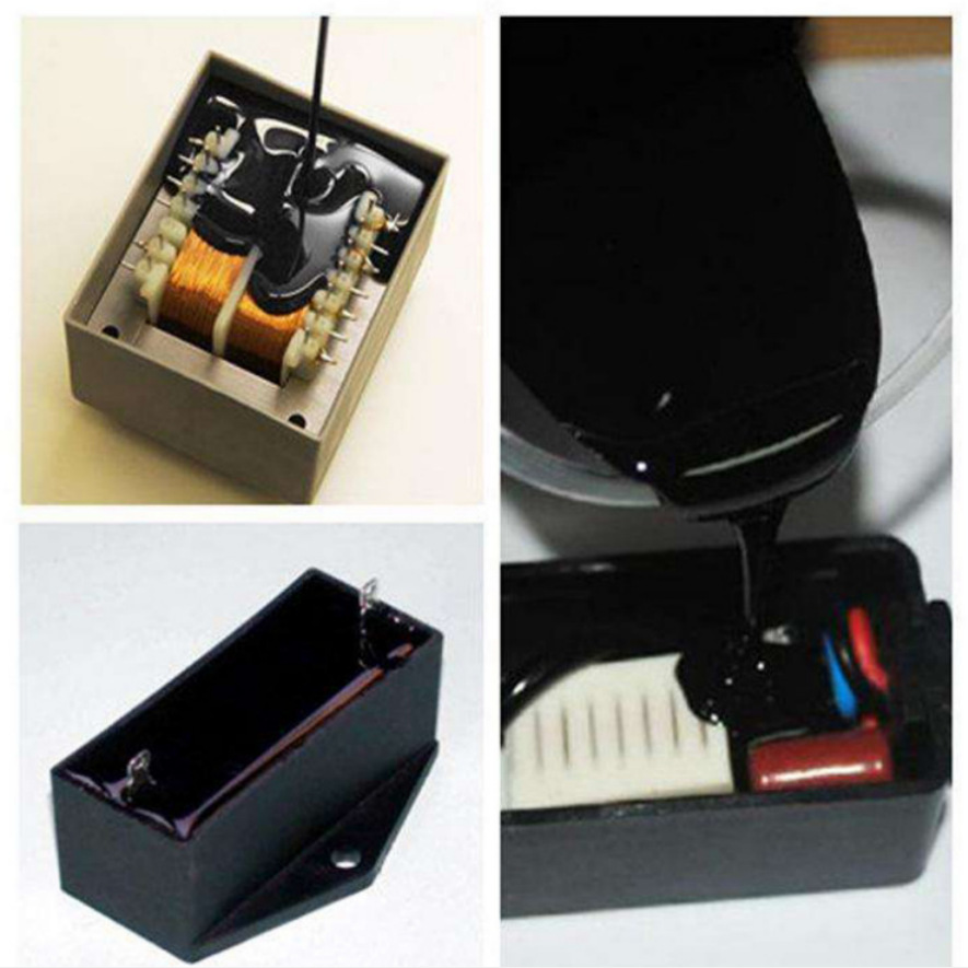 工厂直批，供应电源、驱动用黑色4：1聚氨酯灌封胶防水绝缘胶水