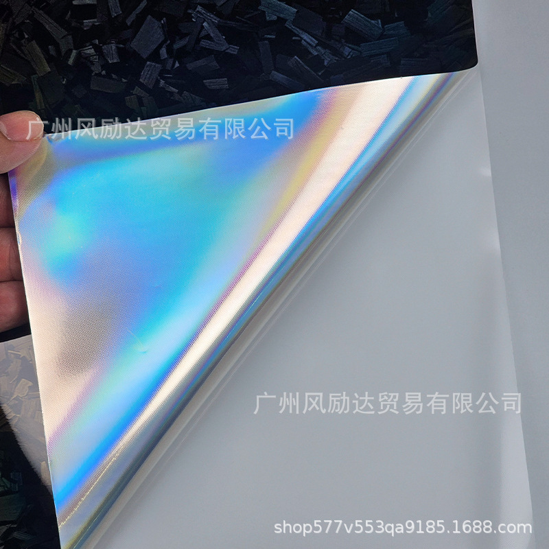PET锻造彩虹花碳黑红紫银碳纤维贴纸内饰中控全车身车顶贴改色膜|undefined