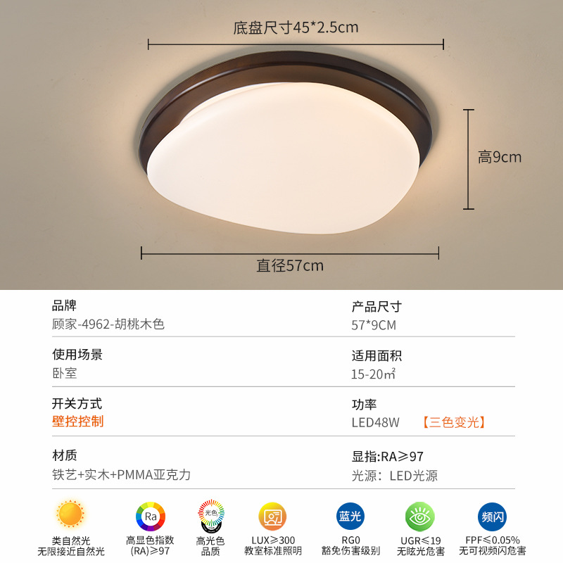 Luz de techo del dormitorio de la familia de Gu estilo americano retro lujo luces de estudio 357L