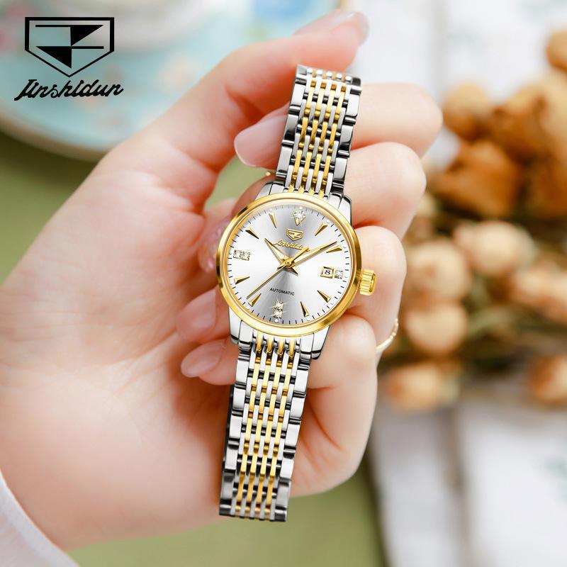 Swiss Women's Fully Automatic Mechanical Watch New Model 2024 Hot Brand High-End Brand-Name Waterproof High-End
