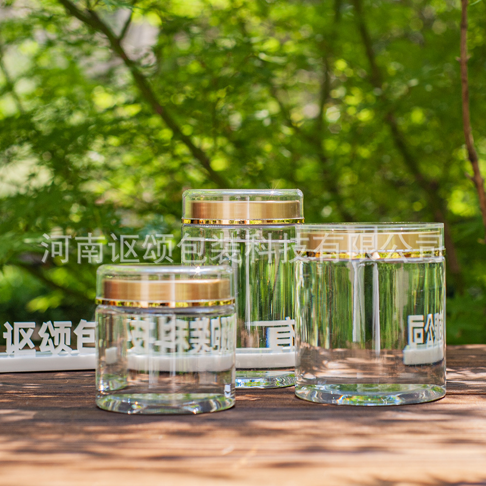 Double-Layer Acrylic American Ginseng Jar Food-Grade Transparent Plastic Can Dendrobium Packaging Bottle Wholesale