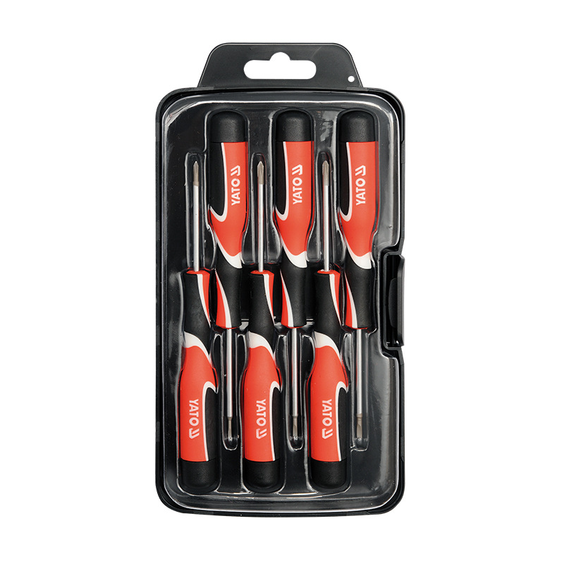 YATO/易尔拓6件套三色柄钟表螺丝批组套YT-25861