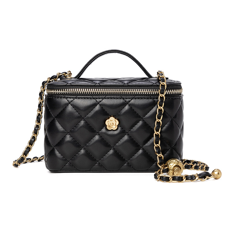 Kleine vierkante doos camelia diamant raster ketting doos, kleine tas enkele schouder crossbody tas, dames handtas_voghion.com