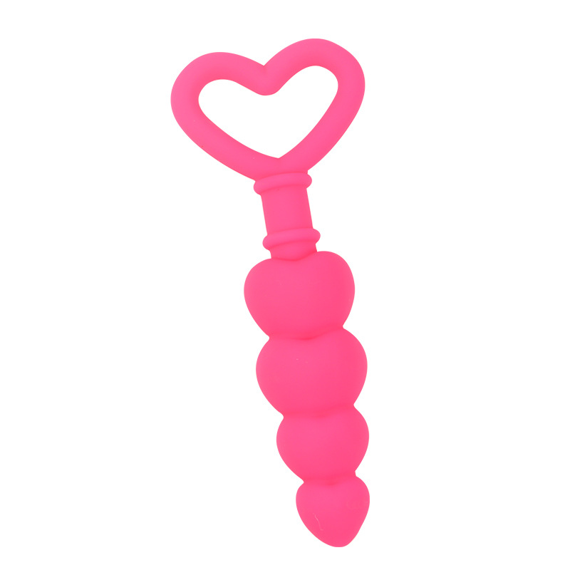 Heart-Shaped Silicone Anal Plug, Purple Body-Safe Silicone, Smooth Tapered Design — detail image 8