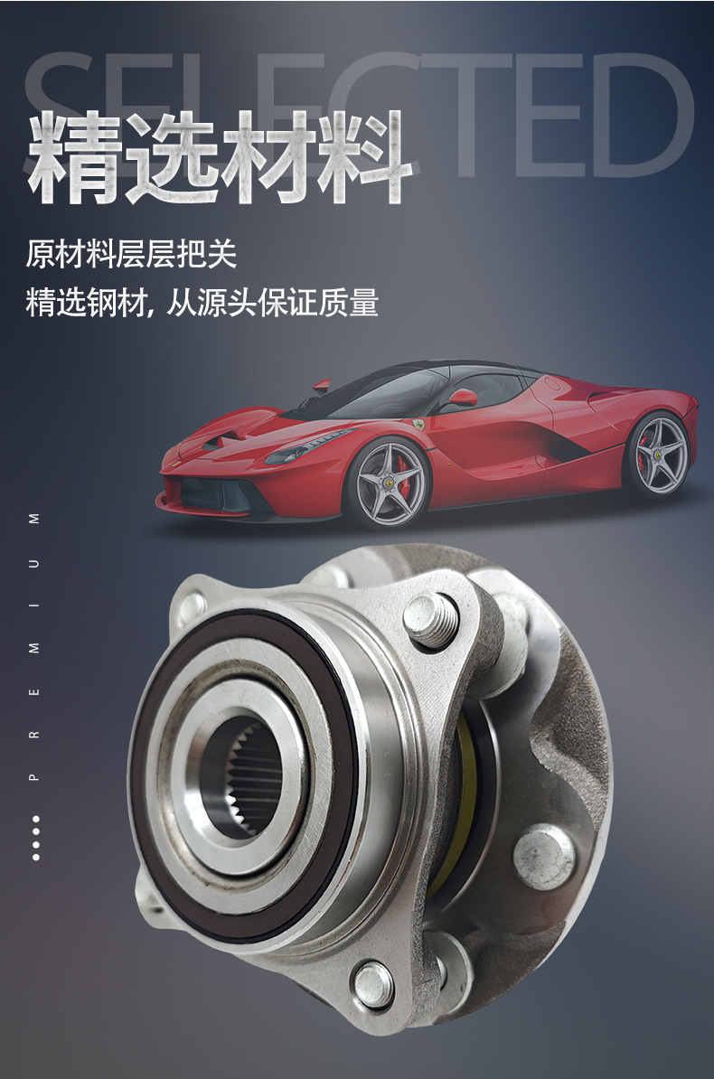 Manufacturer customized 42410-12211 wheel hub unit bearing for rear wheel with ABS wheel hub bearing