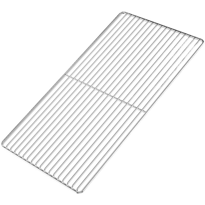 Straight Bar Barbecue Net Stainless Steel Mesh Rack Baking Drying Net Outdoor Barbecue Net Bold Oil Drain Rack Oven Net