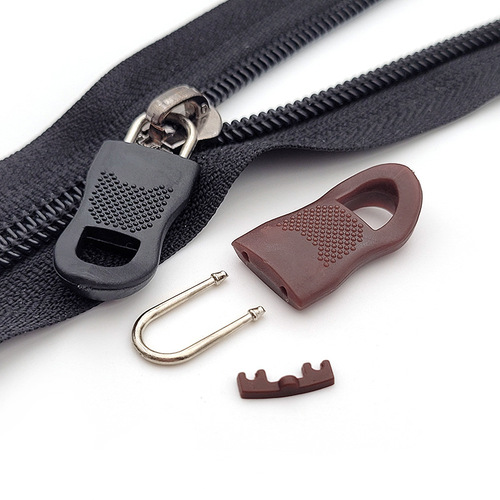 Removable zipper head rubber zipper head buckle bag jacket universal plastic pull tab replacement pull head pendant buckle