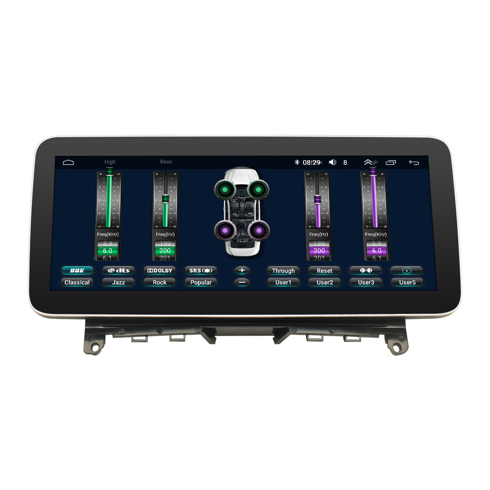 Aplicable a 07-10 mercedes-benz w204 navegación 12.3-inch CarPlay coche 4 + 64 navegación del coche todo en una máquina