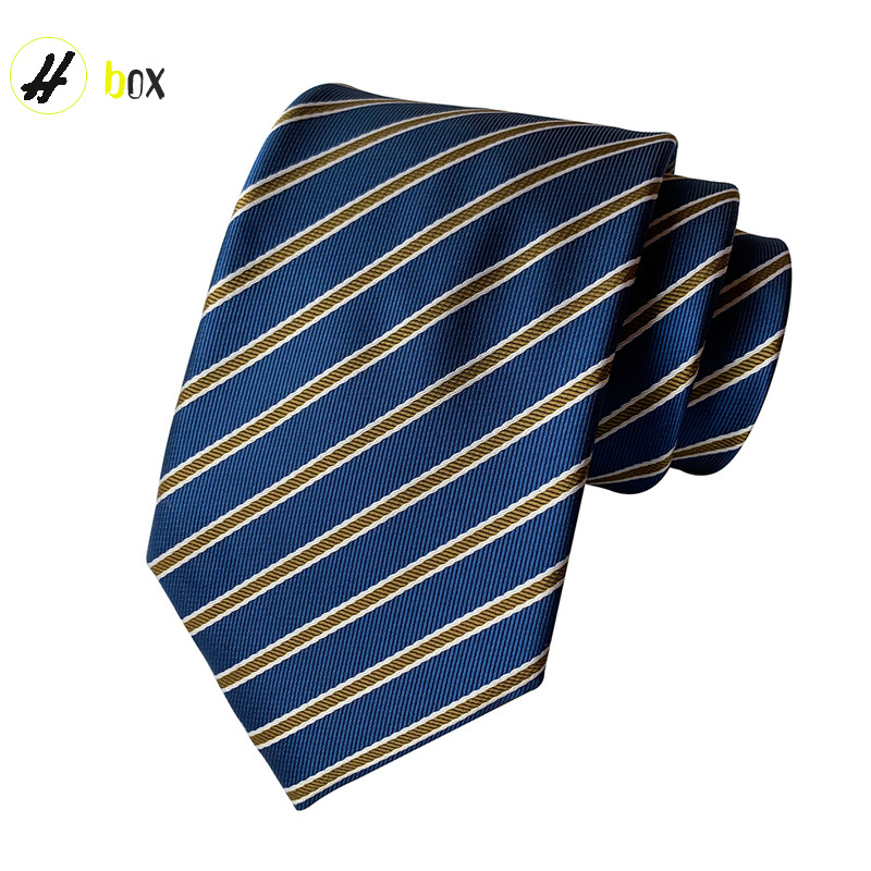 Tie ropa al por mayor material de poliéster moda negocio casual traje accesorios fuente fabricante en stock suministro